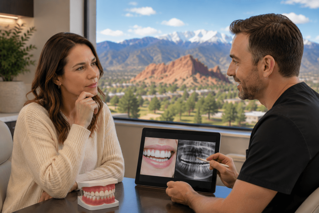 patient asking more questions before dental treatment
